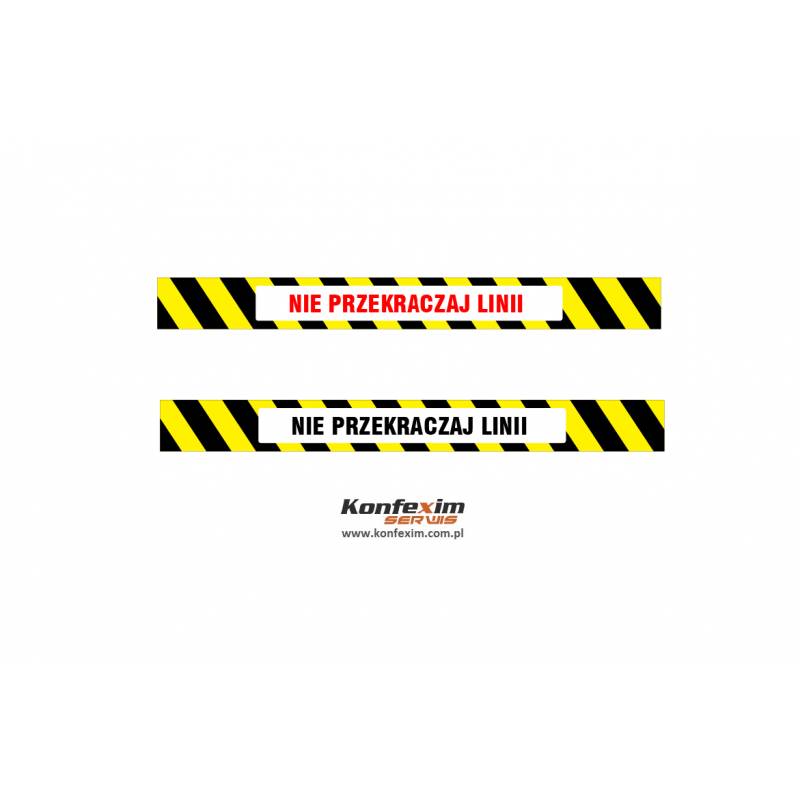 Nie przekraczaj linii - taśma podłogowa Nie przekraczaj linii - taśma podłogowa