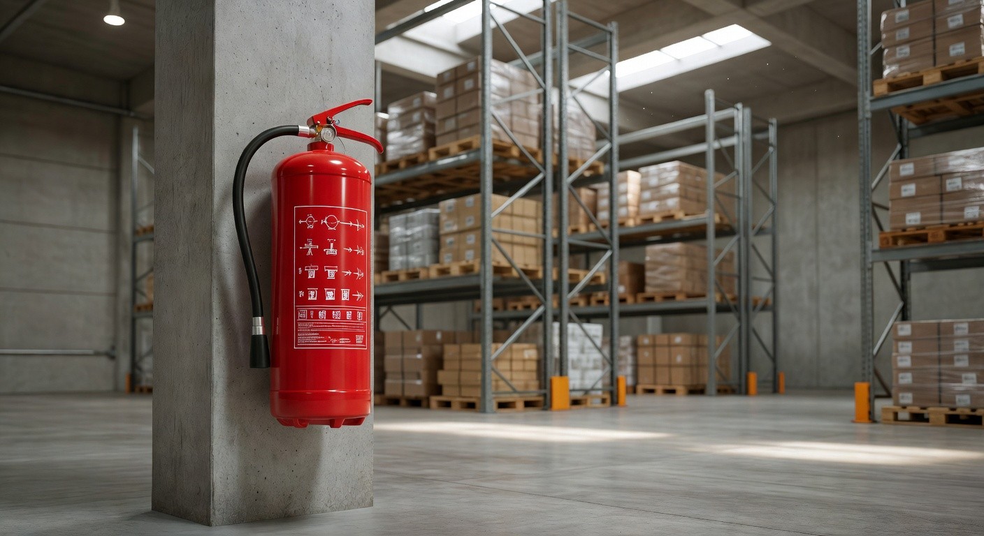 Dlaczego gaśnice na bazie płynu gaśniczego sprawdzają się w halach i magazynach