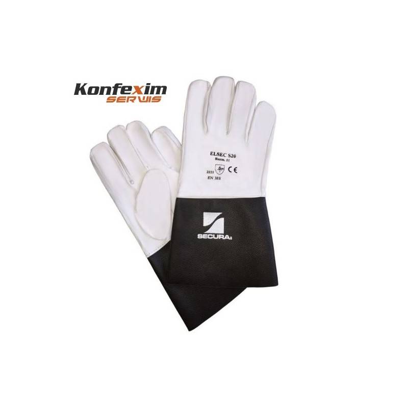 RĘKAWICE  ELSEC S-100 SKÓRZANE 