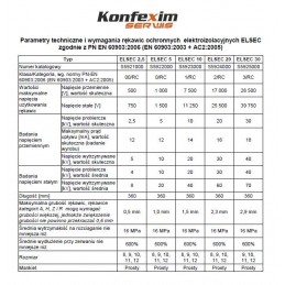 Rękawice ELSEC 30 KV, kl.3 elektroizolacyjne